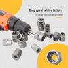 14-Piece Nut Extractor Set: Reverse Thread Socket for Removing Stripped, Anti-Theft, and Damaged Nuts and Screws