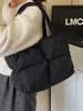 Nylon Padded Down Shoulder Bag 2023: Autumn/Winter Large Capacity Underarm Tote