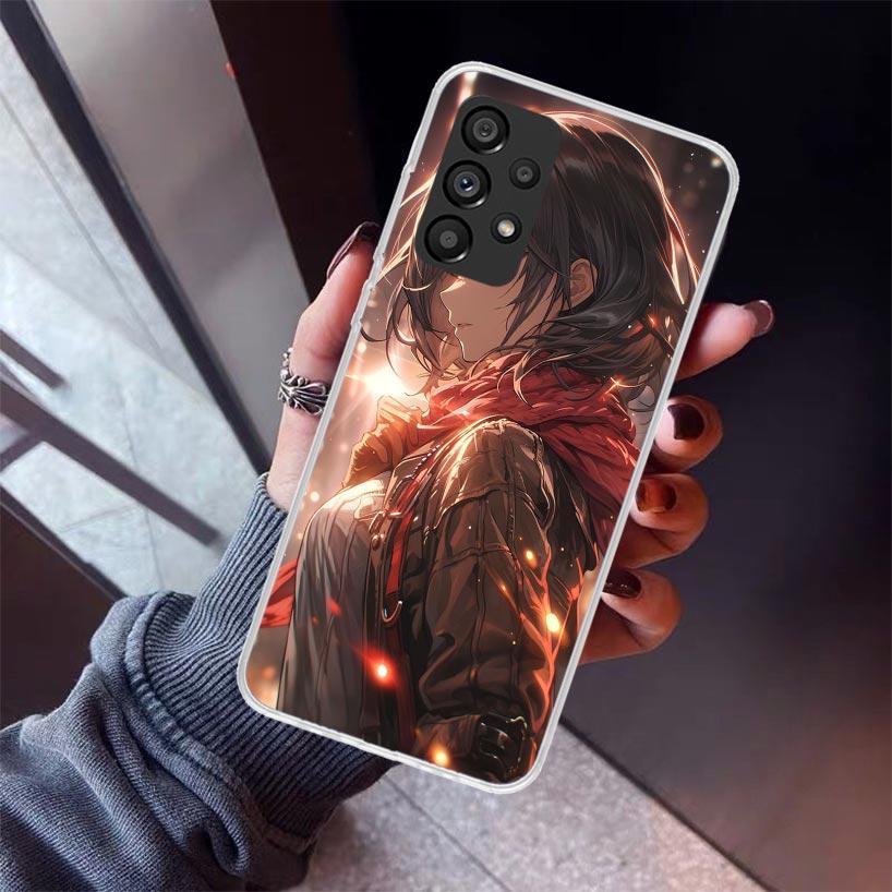 A-Attack On T-Titan Annie Mikasa Phone Case For Samsung Galaxy A17 A57 A37 A16 A26 A36 A56 A15 A25 A35 A55 A14 A13 A54 A53 A34 A