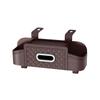 Multifunctional Car Seat Back Leather Tissue Storage Box Phone And Tablet Stand Place Water Cup Portability Trash Hook Bag