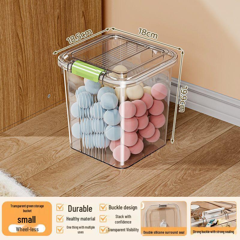 Transparent Multifunctional Storage Box: Large Capacity Plastic Organizer for Toys, Snacks, and Clothes