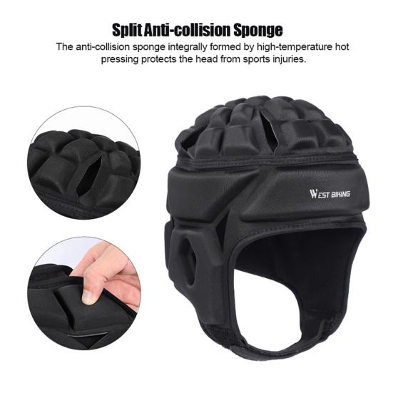 Stereo Rugby Helmet Warm Unisex Anti Collision Soccer Headgear for Soccer Goalie