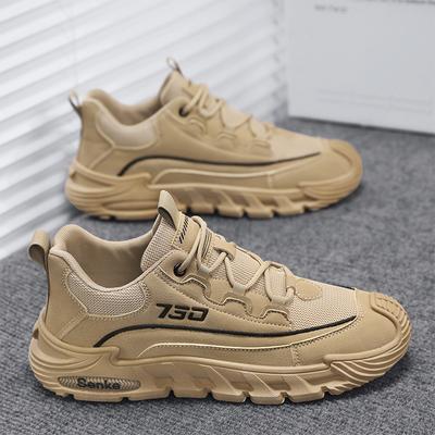 Men's Shoes Spring 2025 New Mesh Breathable Korean Version Ins Sports Shoes Lightweight and Versatile Mesh Shoes Men's Casual Shoes