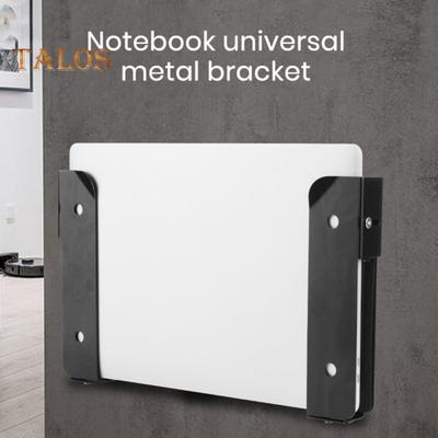 Wall Laptop Mount Holder Adjustable Design Sturdy Metal Construction Easy Installation Tablet Laptop Storage Rack