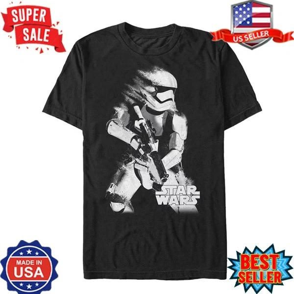 Star Wars Stormtrooper Fade T-Shirt, S-5XL XL
