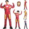 Tony Avengers Stark Adult Boy Superhero Costume Cosplay Outfit Jumpsuit