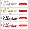 Car Rear Trunk Letter Sticker Fender Side Metal Badge Emblem For Cadillac Deville ATS BLS CT4 CT5 CTS ESCALADE STS XLR XT6 XTS