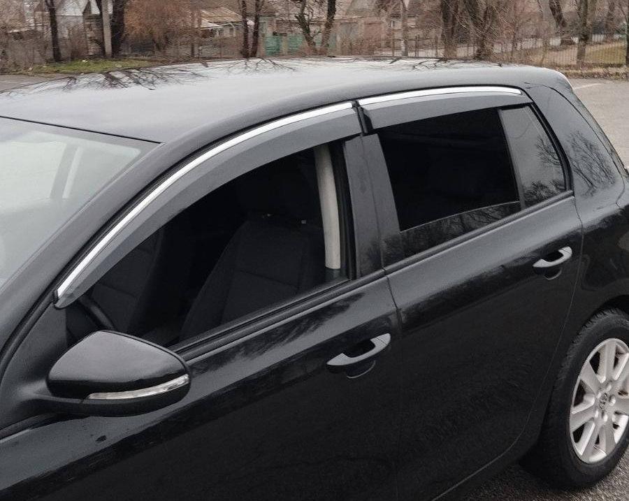 

Вітровики з хромом HB (4 шт, Sunplex Chrome) для Volkswagen Golf 6