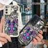 Phone Case: 2D Flat Samsung Galaxy A34 A35 M05 M06 S20 S22 S21 FE Plus 5G Protective Case, Purple Bunny Head, Christmas and Halloween Gift
