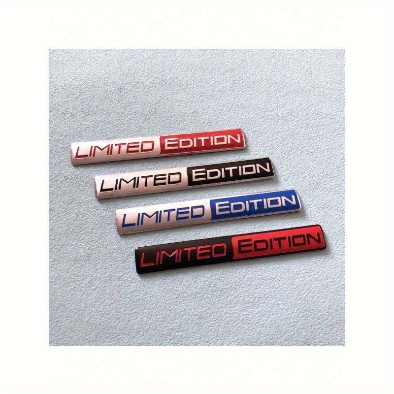 2pcs Limited Edition Metal Badges, Racing Sport Patches, Car Decor Stickers