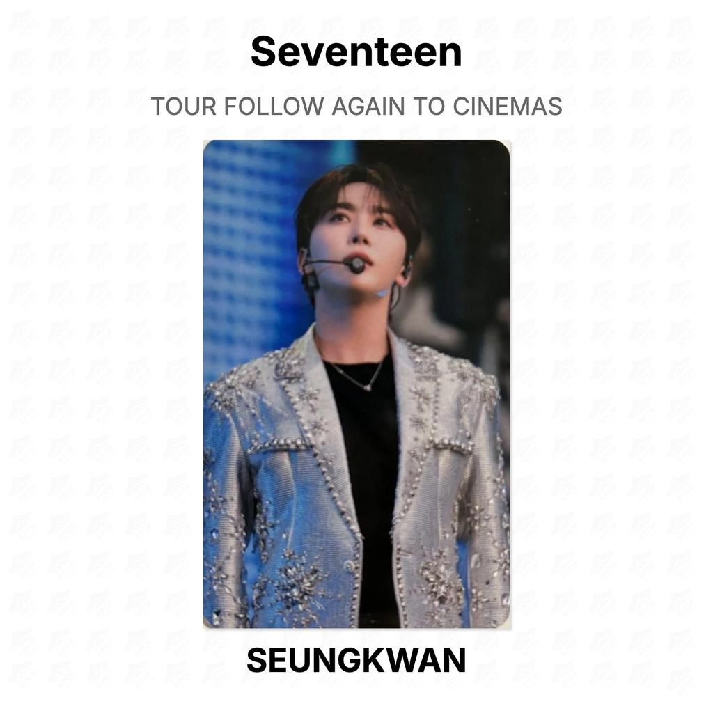 Seventeen TOUR FOLLOW AGAIN TO CINEMAS Official Photocard