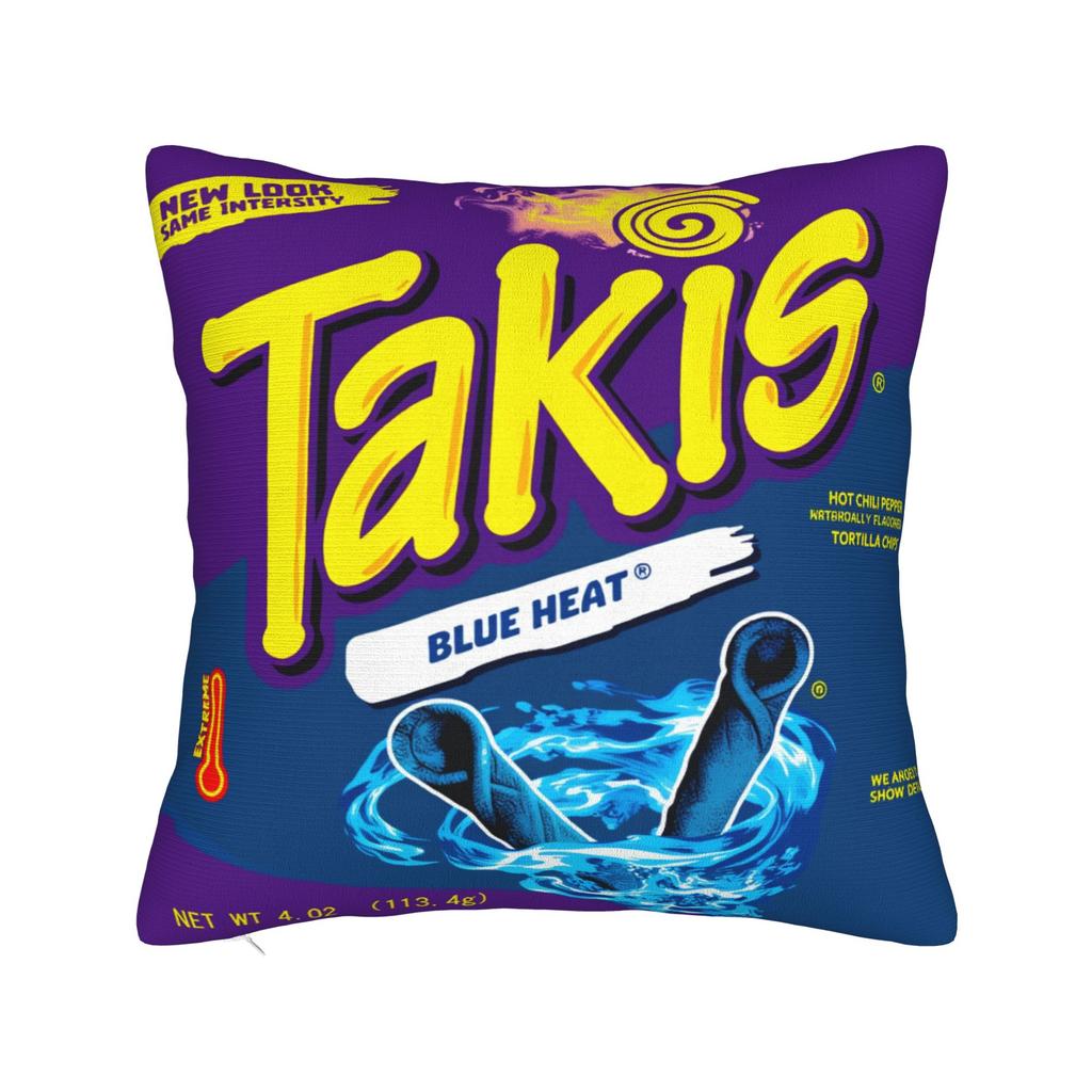 Housse de coussin Takis Chili Chips Housse de coussin Rétro Tendance Taies d'oreiller Douces Pour Mariage Fête Décoration de Maison