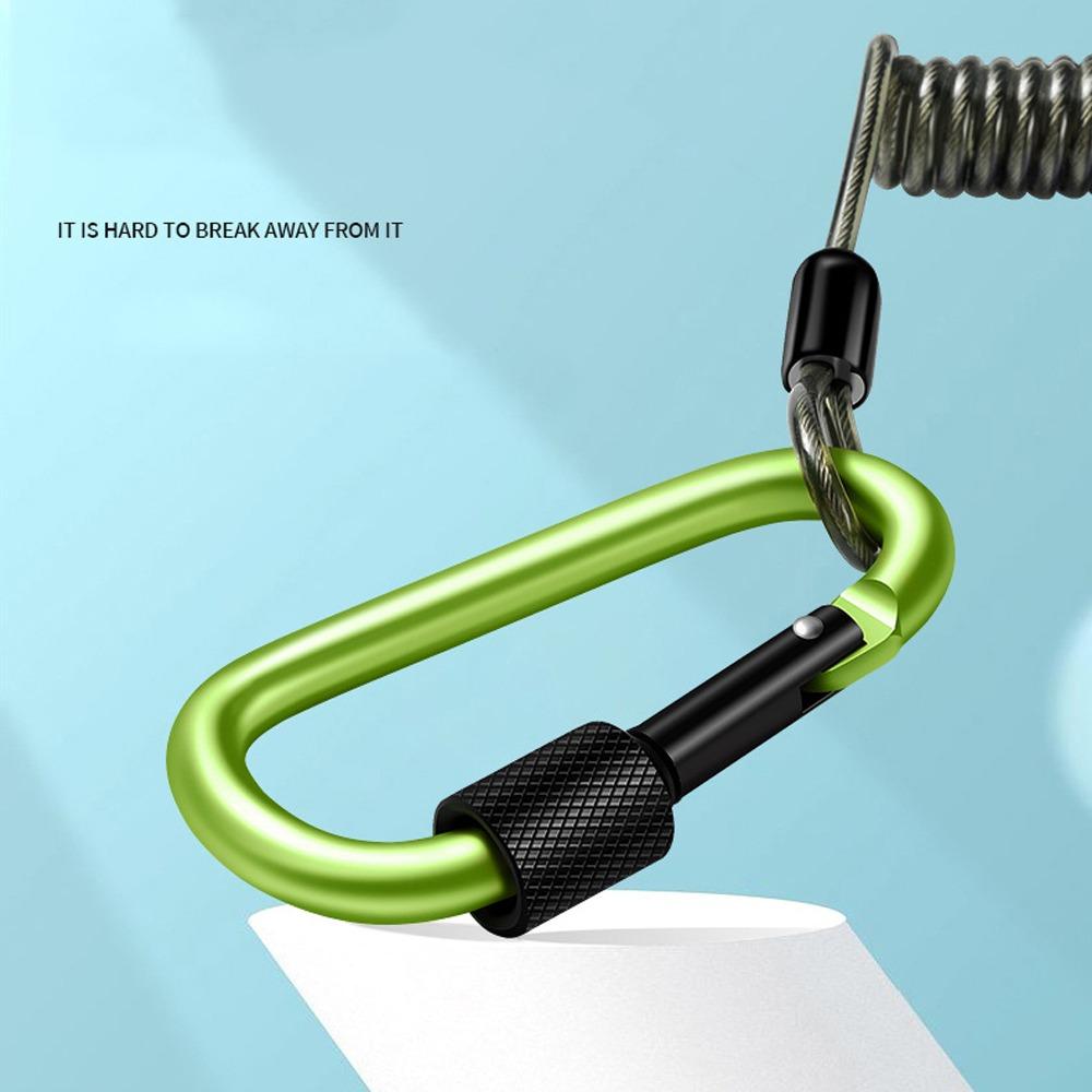 Retention Fishing Missed Rope Anti Loss Fishing Coiled Lanyard Climbing Buckle Rope Fishing