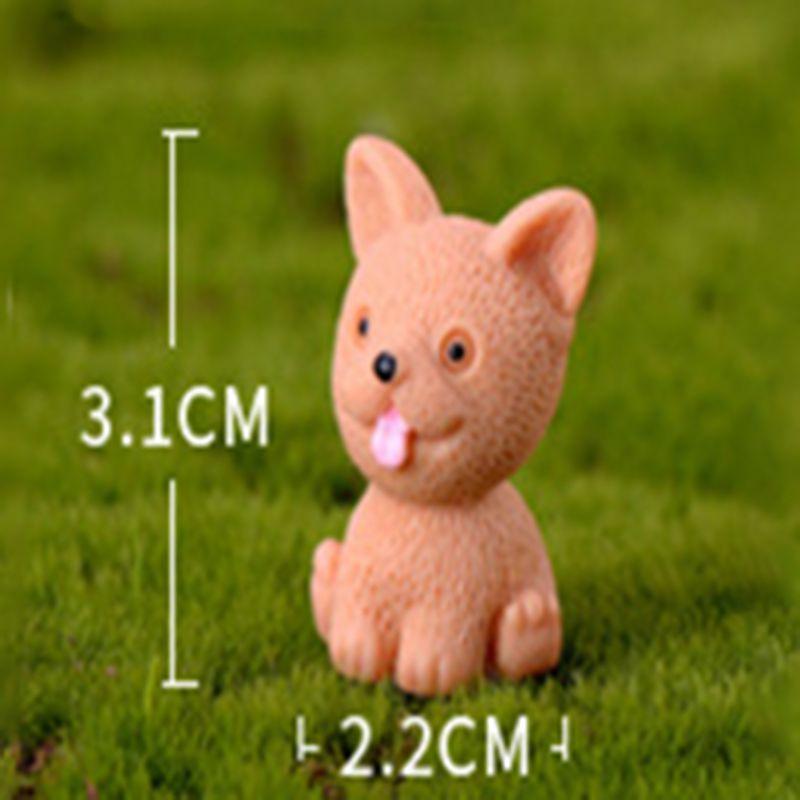Cute Mini Resin Dog Dolls 12 Style Handicraft Ornaments Ideal For Micro Landscape Decor