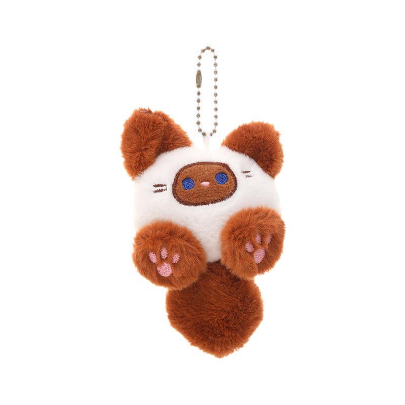 New Cartoon called Squeak Cute Plush Cat Pendant Girl Backpack Pendant Couple Bag Keychain Decorative Gift