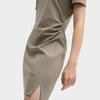 New FILA ORIGINALE Short Sleeved Dress Women's Steam Gray F51W529313F-GY