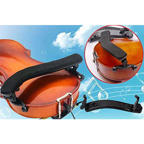 4/4 Size Violin Shoulder Rest, Fits in Violin Case, Adjustable Feet