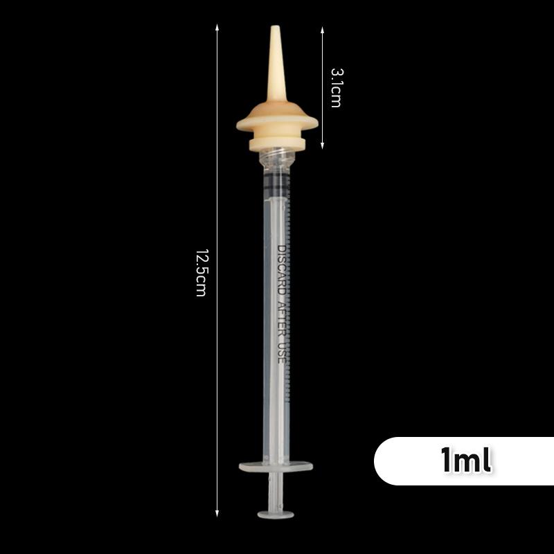 Pet Bird Feeding Nipple Newborn Dog Cat Feeding Pacifier Hamster Mini Pet Small Dog Feeding Bottle Syringe with Silicone Nipple
