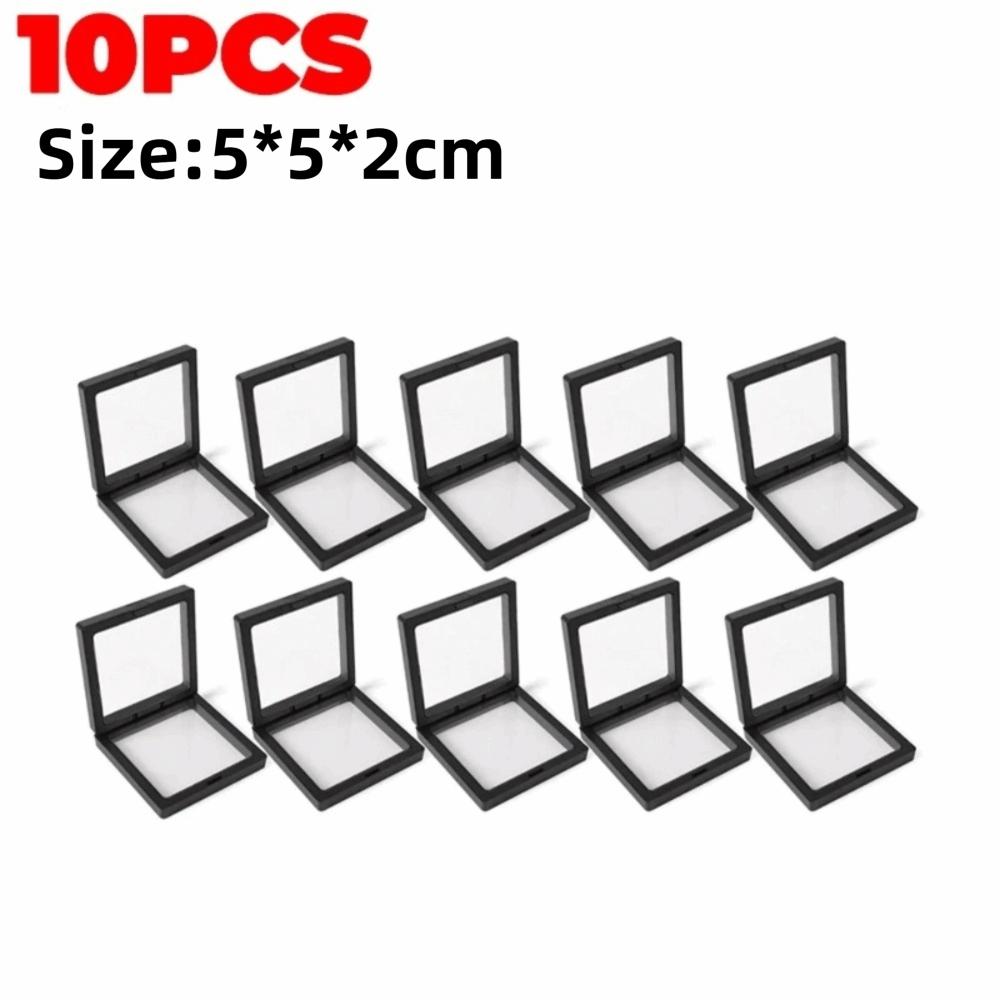 10Pcs Plastic PE Film Storage Box Suspension Jewelry Case  Jewelry Retail Packaging