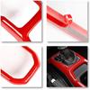 JeCar Interior Gear Shift Cup Holder Panel Cover Trim Fit for Jeep Wrangler JL JLU Gladiator JT 2018-2024 2025 2026+ (Red)