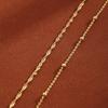 Gold Anklets for Women Waterproof Anklet Beaded Bracelets Stackable Bracelets Gold Plated Jewelry Gifts Non Tarnish Lightweight