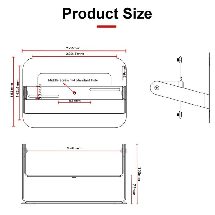 Aluminum Projector Base Stand 360 Rotating Feature Robust Projector Holder For Multimedia Presentations And Movie Nights