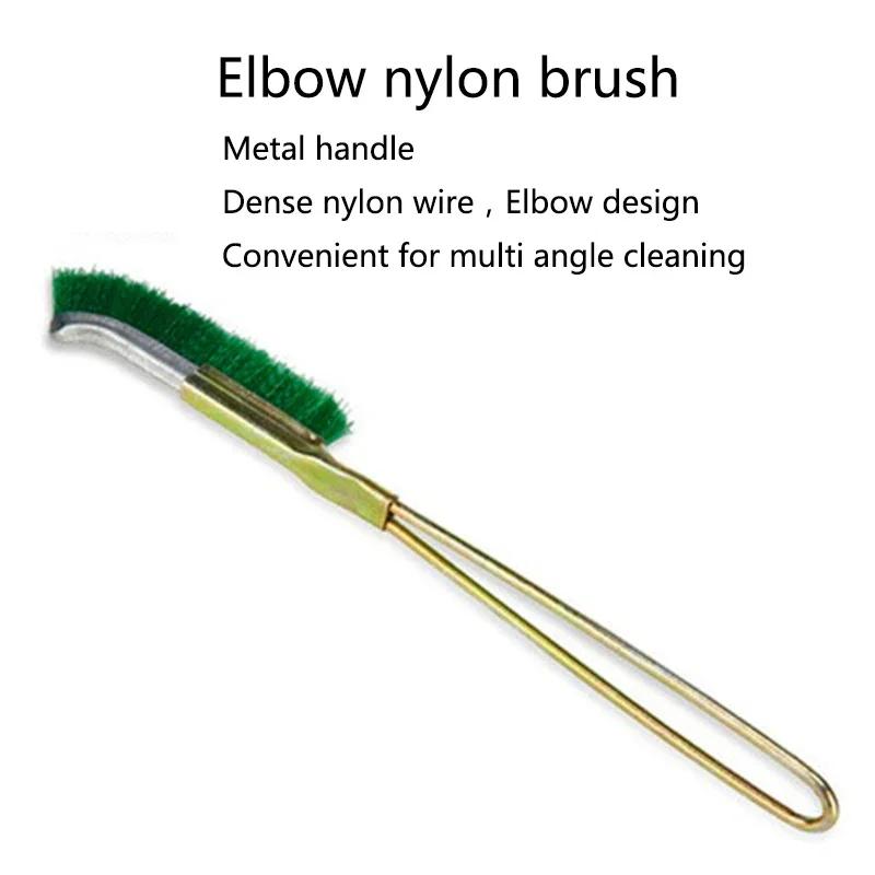 

Elbow Straight Wire Brush Aquarium Algae Cleaning Brush Nylon Brush Aquarium Cleaner Fish Tank Stain Cleaning Tools Accessories 23cm or 21.5cm