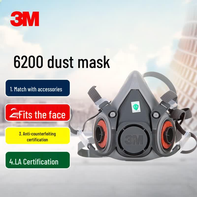 3M 6200 Half-Face Respirator Main Body One Size