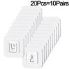 1/3/5/10 Pairs Double Sided Wall Adhesive Hooks Paste Plug Socket Holder Multi-Purpose Adhesive Hooks Suction Cup Sucker Hook