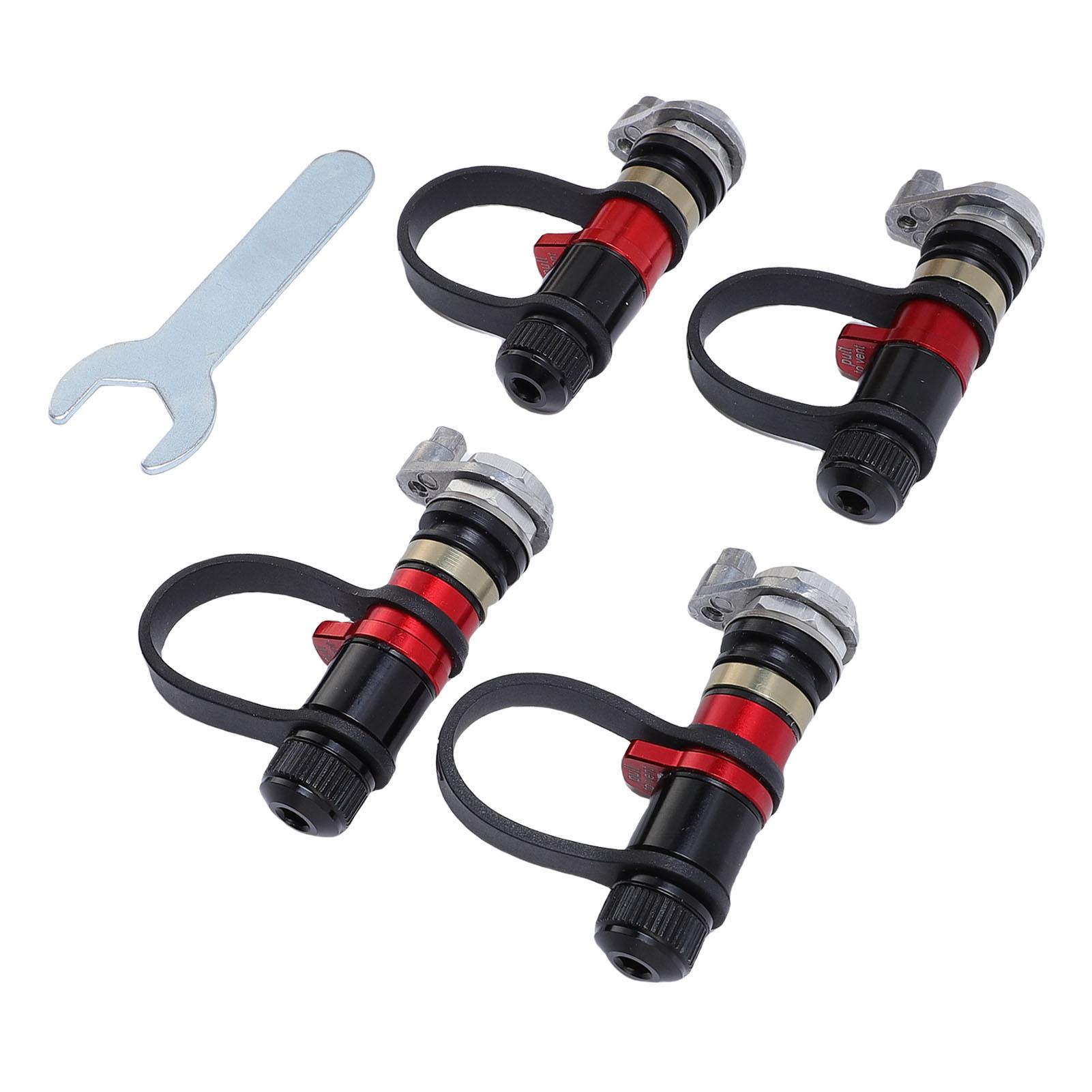 Комплект дефляторов шин 4 шт. Алюминиевый сплав Клапан сброса давления шин автомобиля Поддерживает добавление датчика давления шин