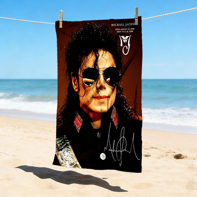 Michael Jackson Stylish Digital Printing Beach Towel Quick Drying Absorbent Blanket For Beach Pool Gym Travel Christmas Gift C9211912