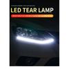 12V LED Daytime Running Light Strip Flexible Waterproof Headlight Turn Signal Yellow Lamp Car Decorative Driving Lights DRL 2Pcs Dome Lights 6