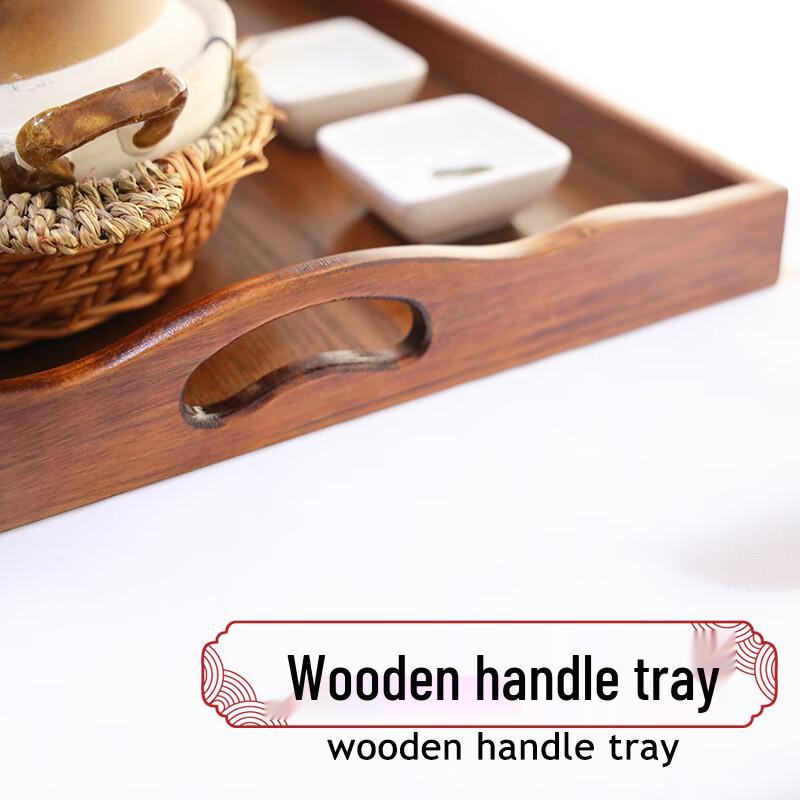 ZISIZ Extra Large Wooden Serving Tray