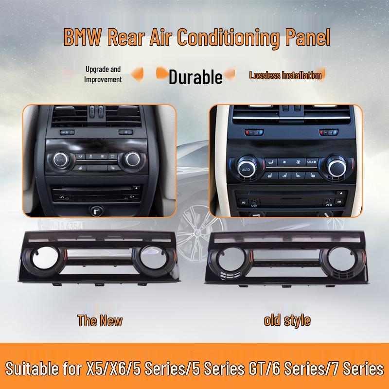 Rear AC Button Panel Trim for BMW 5, 6, 7 Series, 5GT, X5, X6