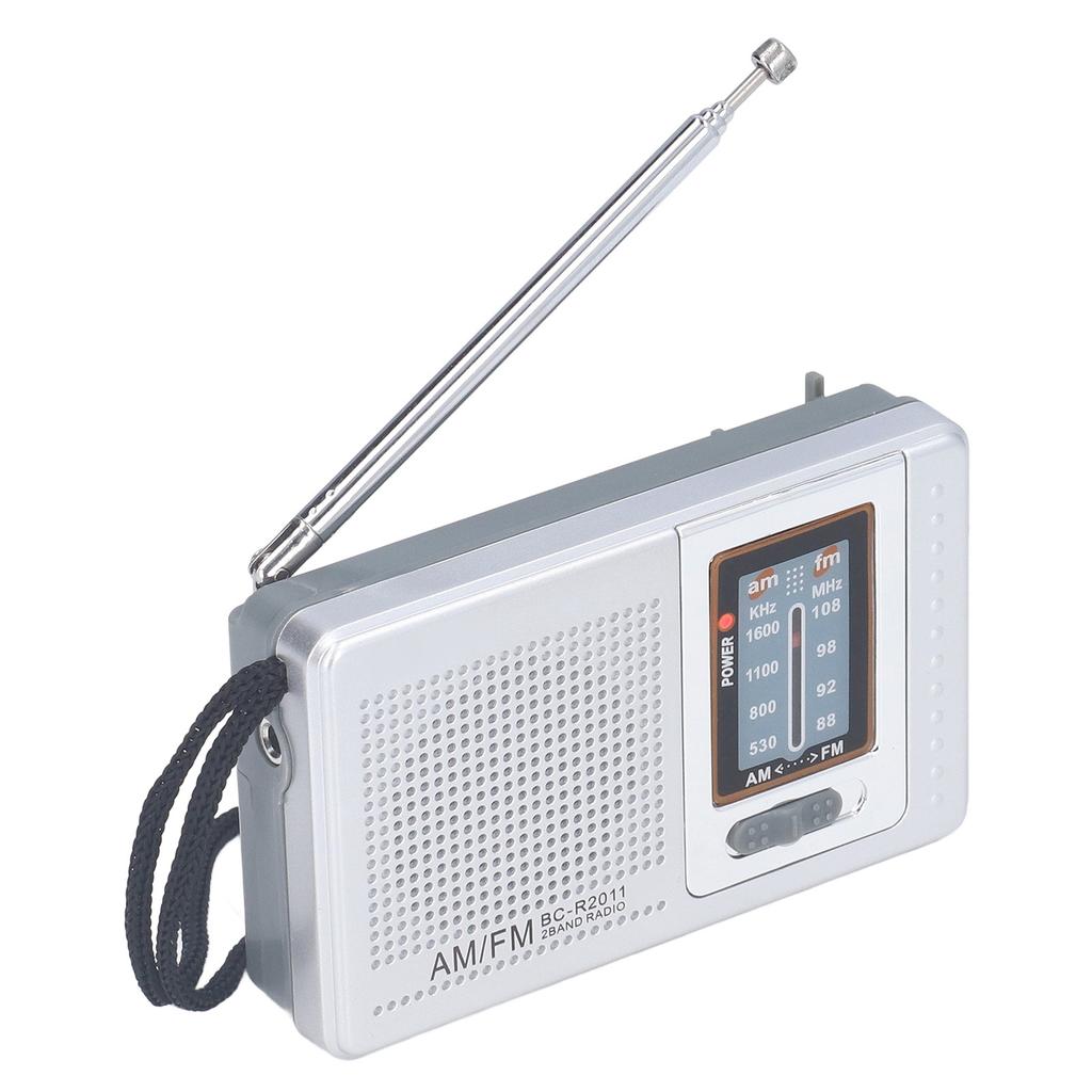 AM FM Radio Battery Power Supply Waterproof Plastic Material Portable Radio Receiver for Outdoor Entertaining