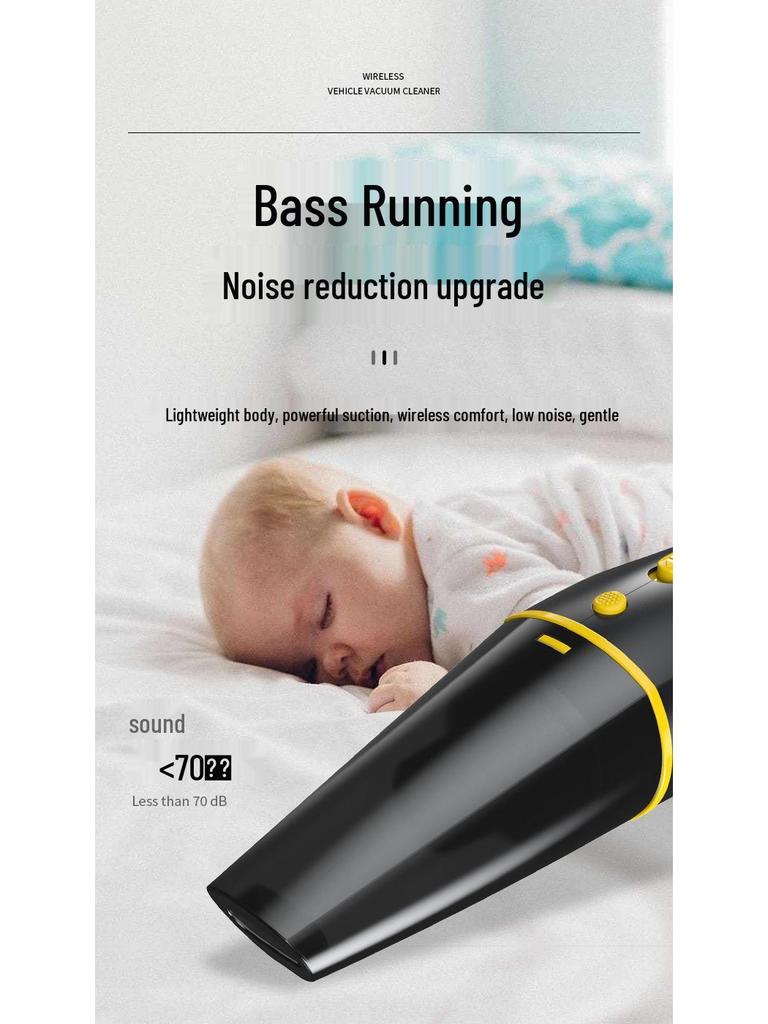 Dual-Use High-Power Mini Handheld Portable Vacuum Cleaner for Car and Home