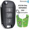 Great ID46/4A Chip 315/433MHz VVDI Global Version Car Remote Key For Peugeot 208 2008 301 308 508 5008 Citroen C2 C3 C4 C5 C6