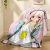Cute Sexy Anime Characters SUPER SONICO Throw Lightweight 240g Flannel Blanket Soft Skin-friendly for Summer Cooling