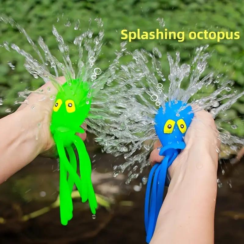 2/4Pcs Playful Octopus Squirting Water when Pinched Toy Novel and Interesting Interactive Game Perfect for Festive Parties Funny