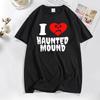 Sematary I Love Haunted Mound TShirts Popular Trend Heart Shape Print T Shirt Women Funny Streeetwear Cotton Tshirt Clothing