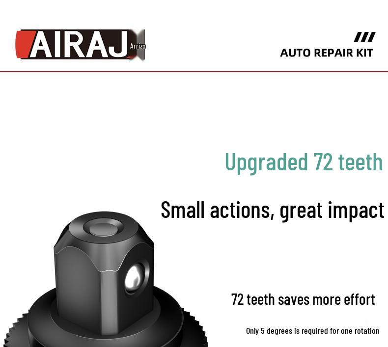 Ratchet Wrench Tool Set - Auto & Car Repair Socket Kit