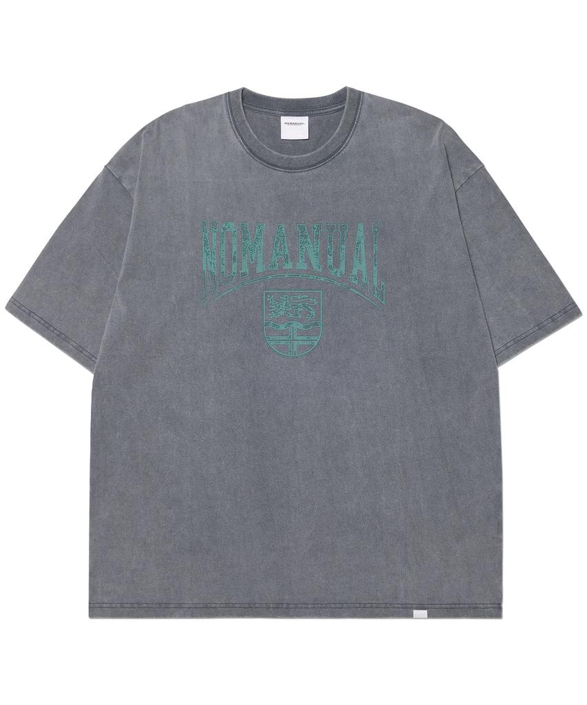 Nomaenyueol Emblem Washed T-Shirt - Washed Gray