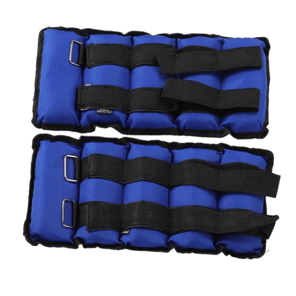 New 2pcs Adjustable Ankle Weights Gym Equipment Wrist Fitness Yoga 5kg
