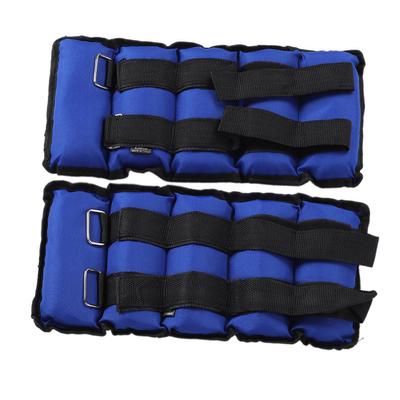 New 2pcs Adjustable Ankle Weights Gym Equipment Wrist Fitness Yoga 5kg