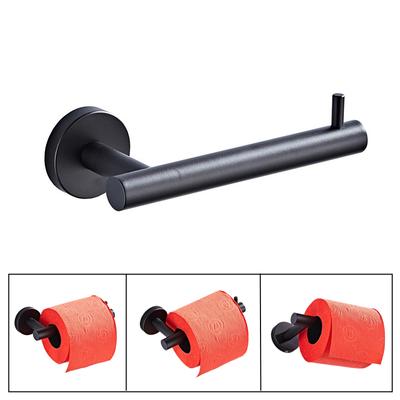 Einfache Edelstahl Toilettenpapierhalter Badezimmer Küche Wand Handtuchstange Lagerregal