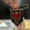 Hope's Protection Pocket • Hand Embroidered Protection Pin • Holds Love Notes/Talisman Brooch
