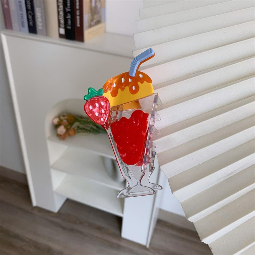 Watermelon Fruit Cone Hair Claw Popsicle Acetic Acid Shark Grab Ice Cream Hair Claw  Travel