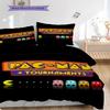 PacMan Tournaments Retro Fun Three-piece Set(1 * Duvet Cover + 2 * Pillowcase, Without Core) Bedding Set Soft and Comfortable