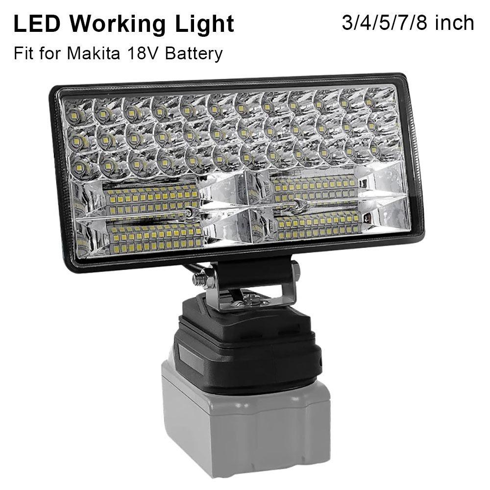 1Pcs Portable Working Spotlights 3/4/5/7/8Inch Fishing Light Led Light  Fit for Makita 18V Battery