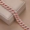 New creative diamond-encrusted personalized Cuban chain zinc alloy jewelry decorative Cuban bracelet jewelry